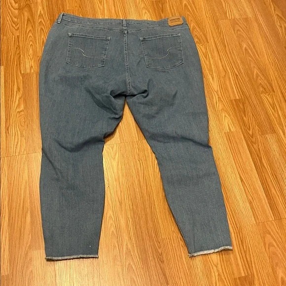 SIGNATURE LEVIS STRAUSS High Rise Skinny Distressed Jeans size 26w - Picture 5 of 16